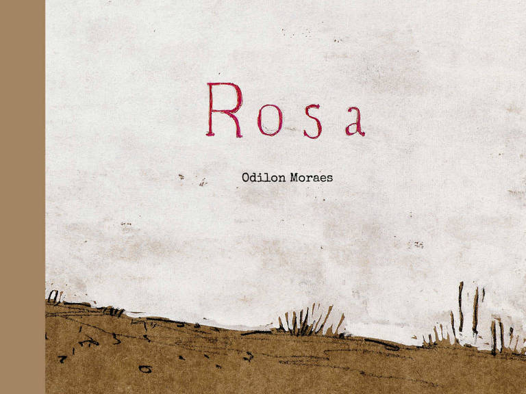 Capa do livro "Rosa", de Odilon Moraes