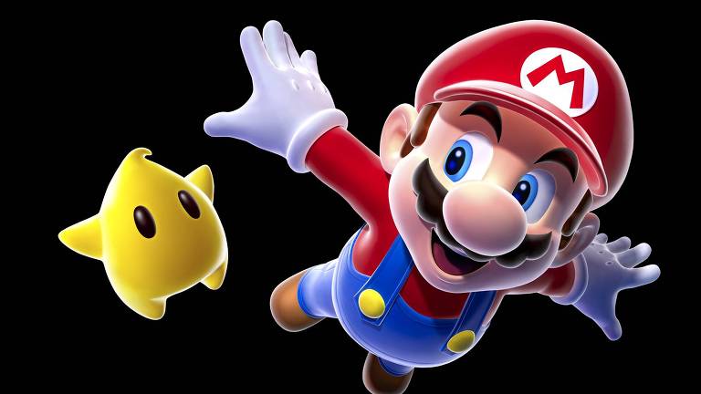O personagem Mario, do game "Super Mario Bros", da Nintendo