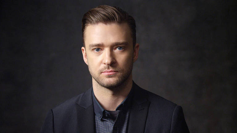 O cantor e ator Justin Timberlake 