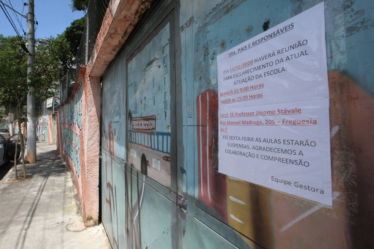 Escola na zona norte de SP é interditada após chuva 18 02 2020 São