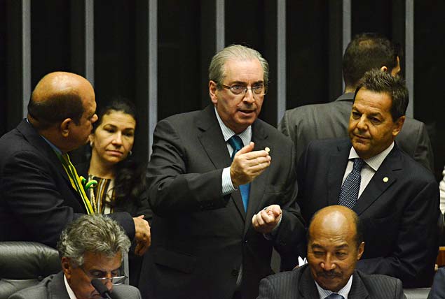 Presidente da cmara dos deputados Eduardo Cunha durante Sesso da Cmara dos Deputados