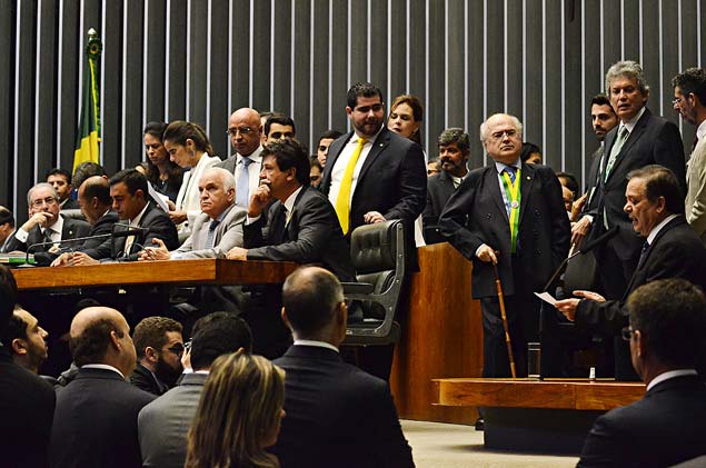 Sesso para votao da admissibilidade de abertura de processo de impeachment da presidenta Dilma Rousseff, no plenrio da Cmara dos Deputados.