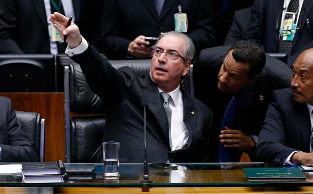 GALERIA DA SEMANA - ABRIL 03 - DOMINGO, 17.abr/2016 - Braslia - O presidente da cmara dep. Eduardo Cunha (PMDB-RJ) preside a sesso