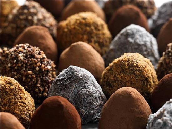 Loja Leonidas serve diversos tipos de trufas (foto), marzipãs, tacinhas e tabletes feitos com chocolate belga