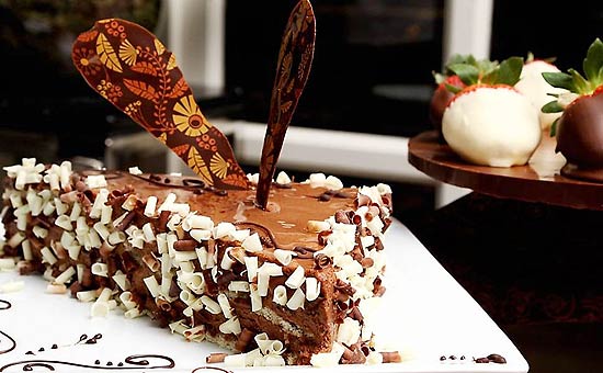 Receita doce que será servida no "I Love Chocolate Week", que ocorre de terça a quinta-feira, no hotel Sofitel