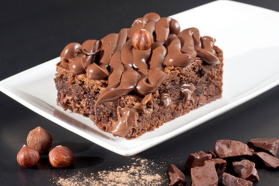 Brownie de Nutella (foto) é uma das opções da doceria Brou'ne, no shopping Market Place