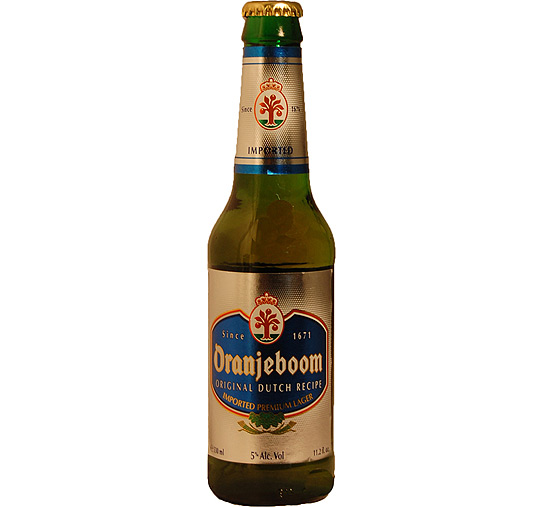 Cerveja holandesa Oranjeboom (foto) é vendida em bares como Frangó em dois tamanhos 