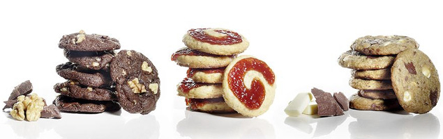 Cookies de vários sabores do ateliê Lu Bonometti, que fica na região dos Jardins e que também vende biscoitos e caramelos