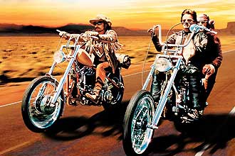 Cena do filme "Easy Rider - Sem destino" (1969), de Dennis Hopper, filme símbolo da contracultura