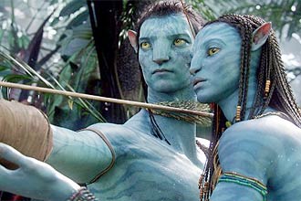 Cena de "Avatar", blockbuster dirigido por James Cameron narra o conflito entre humanos e os nativos do planeta Pandora