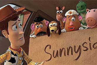 Em "Toy Story 3", o garoto Andy cresceu, est partindo para a faculdade e doa seus antigos brinquedos  creche Sunnyside