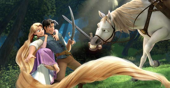 Animação "Enrolados" conta a famosa história de Rapunzel e seus 21 metros de cabelos mágicos