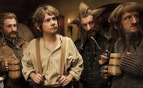 Cena de 'O Hobbit: Uma Jornada Inesperada', preldio de 'O Senhor dos Anis