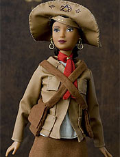 A Barbie Maria Bonita foi produzida especialmente para a exposição
