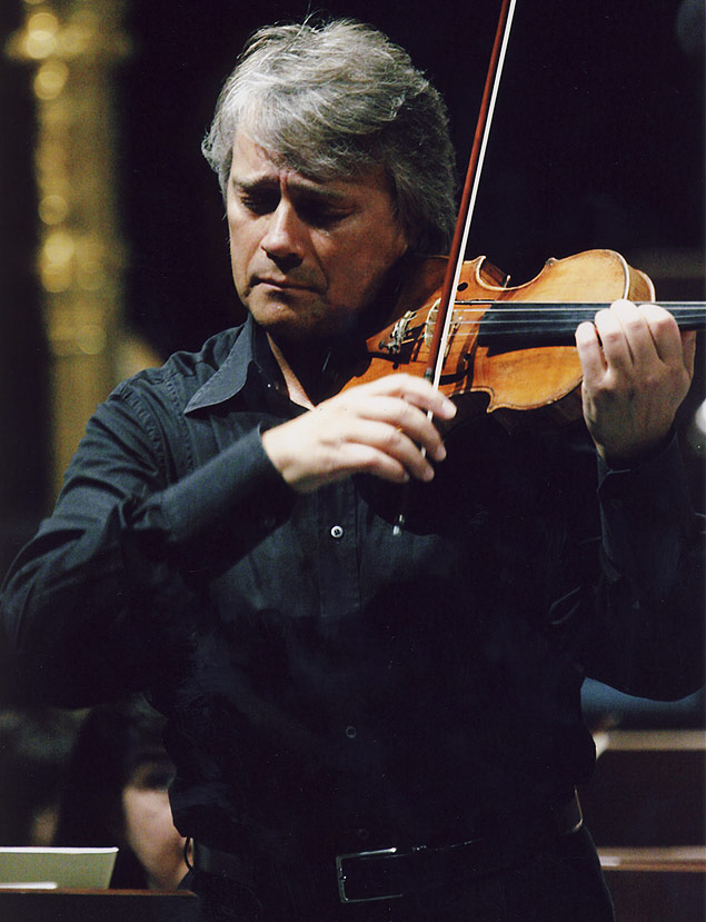 O violinista russo Boris Belkin, que acompanha a Orquestra Sinfônica Municipal nos dias 27 e 28 de setembro