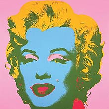 Quadro "Marilyn Monroe" (1967), pintado pelo artista plástico e cineasta Andy Warhol