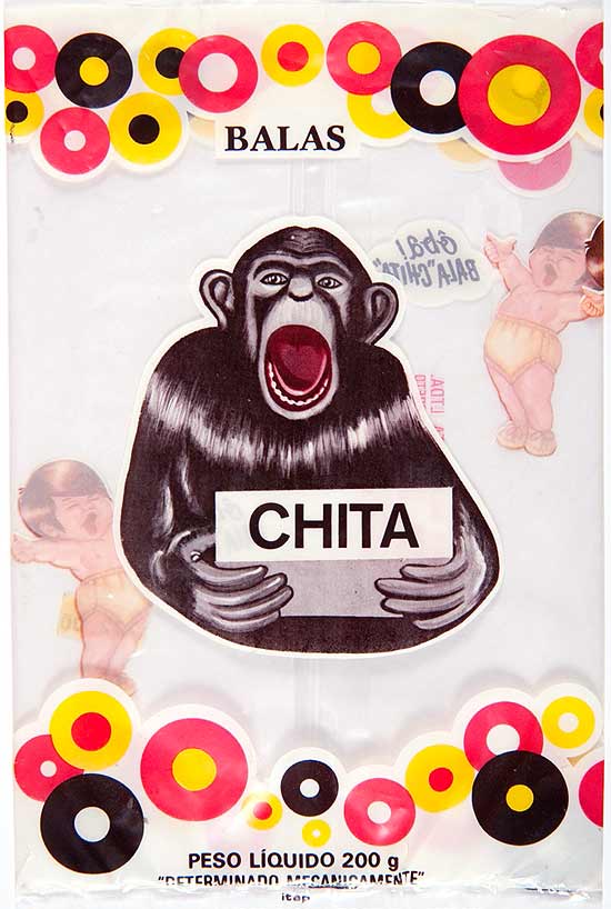 Embalagem das balas Chita (foto) também integra a mostra, que fica em cartaz até 20 de março