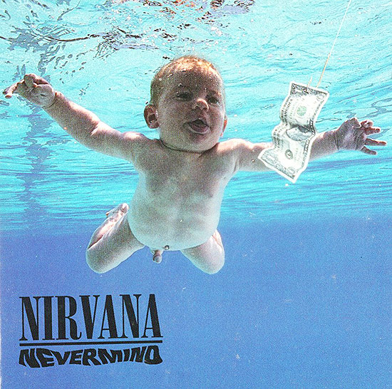 Capa do disco "Nevermind", do Nirvana