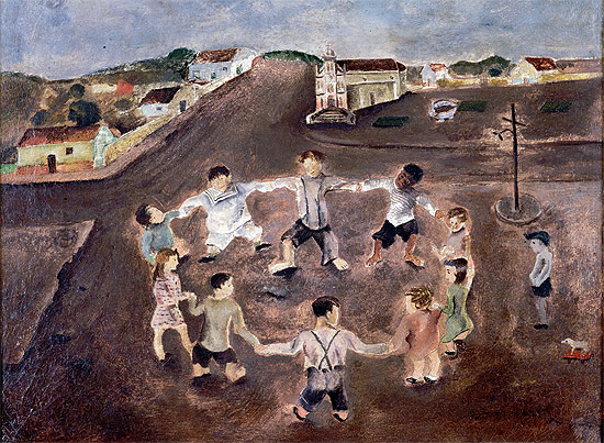 "Ronda Infantil", de 1932, está entre as pinturas em mostra no MAM, que traz a fase inicial de Cândido Portinari