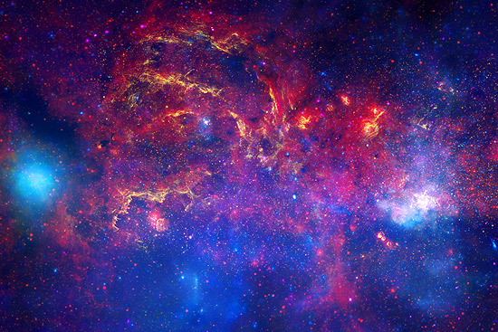 Foto da Via Láctea tirada pelo telescópio Hubble é uma das imagens da exposição "Nasa, Muito Além da Visão"