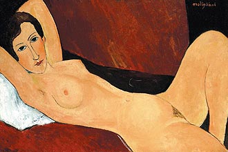 Uma das obras de Amedeo Modigliani (1884-1920), que estarão em cartaz no Masp (zona oeste de São Paulo) a partir de quinta (17)