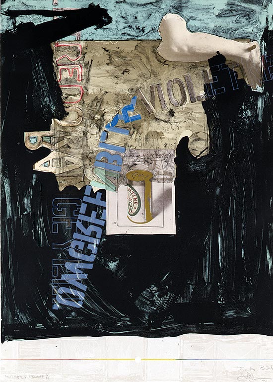 "Armadilha" (1971) é uma das litografias em cartaz na exposição de Jasper Johns