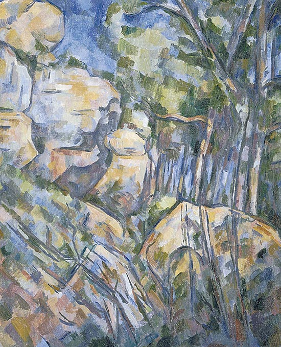 "Rochedos Perto das Grutas Acima de Château-Noir", de Paul Cézanne (1839-1906) 