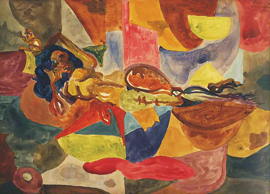 Obra de Flávio de Carvalho (foto), exposta no Salão de Arte, tem valor estimado de R$ 850 mil 