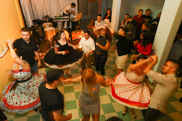 Pista de dança do Rockerama Club, na região central de São Paulo