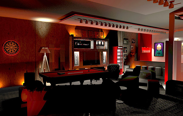 Interior da Budweiser Mansion, que ganha nova edição em SP