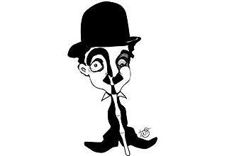Em "50 Razes para Rir", Toni D'Agostinho mostra caricaturas feitas a nanquim de Chaplin (foto) e de diversas outras personalidades
