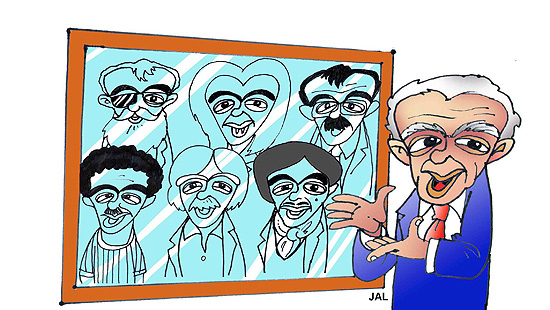 Caricaturista de Chico Anysio em feita por Jal 