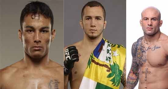 Lutadores John Macapá, Gasparzinho e Wagner Galeto participam do evento MMA Rocks, que acontece neste sábado (8) em SP