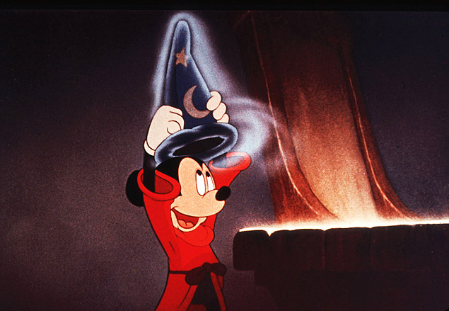 Mickey Mouse em cena do filme "Fantasia": exibição no MIS