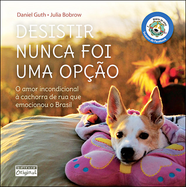 Capa do livro da Mocinha, chamado "Desistir Nunca Foi uma Opção", que será lançado nesta segunda (dia 16) na Livraria da Vila