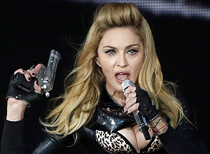 A cantora Madonna em show no Hyde Park, em Londres, em junho