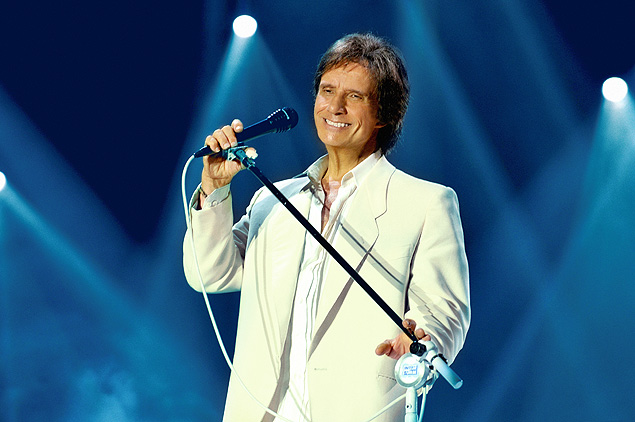 O cantor Roberto Carlos, que vai se apresentar em Ribeirão Preto, no Centro de Eventos Pereira Alvim
