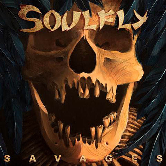 Capa do disco novo do Soulfly, "Savages"