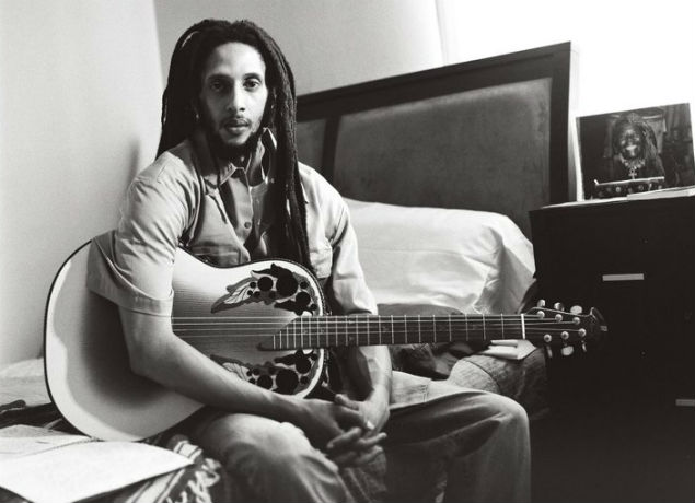 O cantor de reggae Julian Marley, quarto filho de Bob Marley