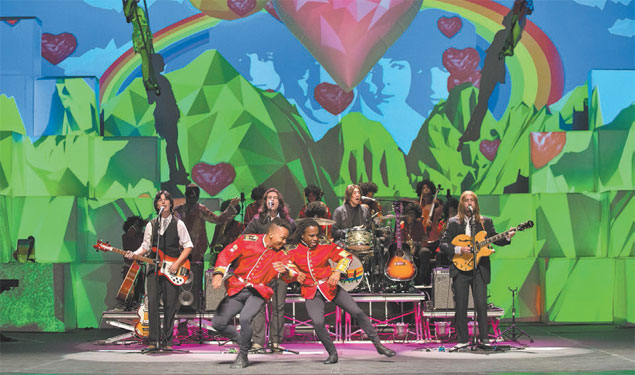 Espetáculo "Beatles na Favela", parceria entre AfroReggae e a banda cover All You Need Is Love