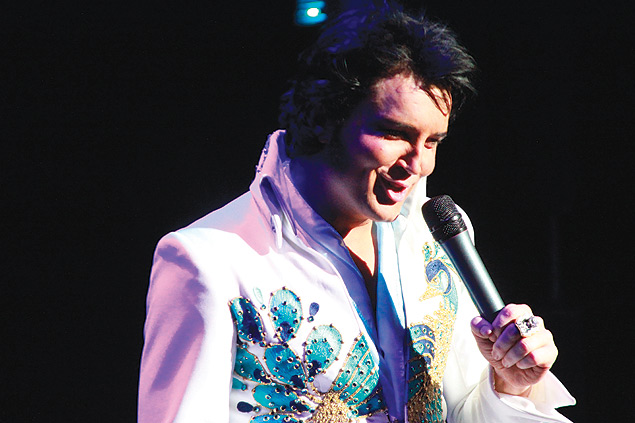 Cena do espetáculo "Elvis Tribute", que será apresentado no Teatro Bradesco