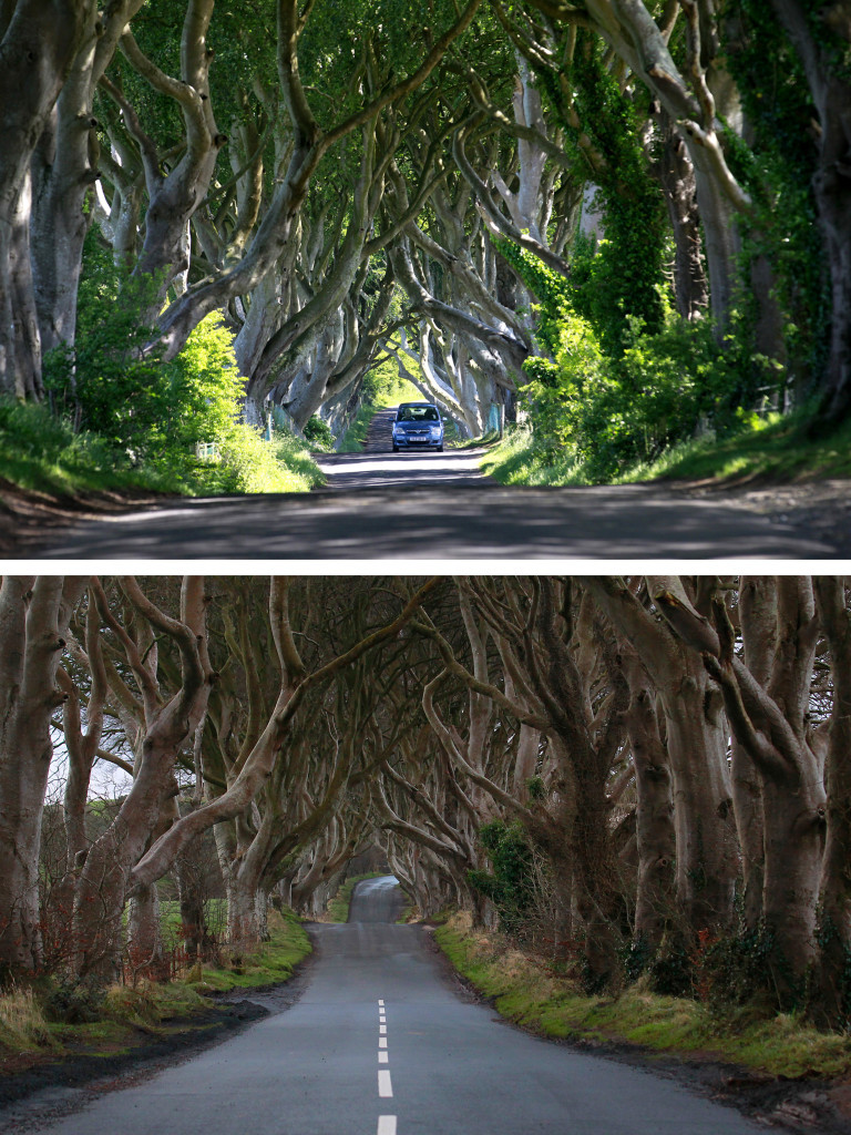Estrada usada em cenário de "Game of Thrones" é pintada acidentalmente na Irlanda