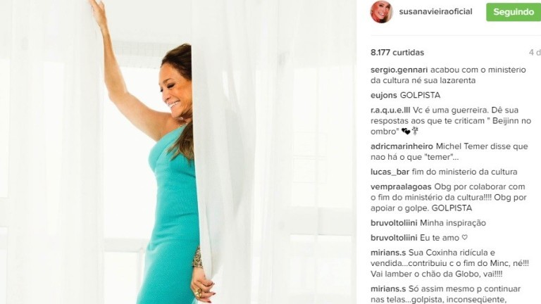 Susana Vieira recebe críticas de internautas no Instagram