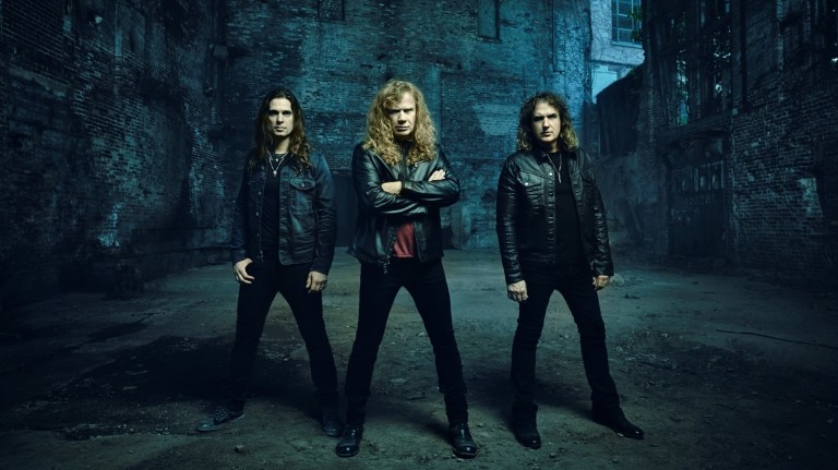 O grupo norte-americano de heavy metal Megadeth faz show no domingo
