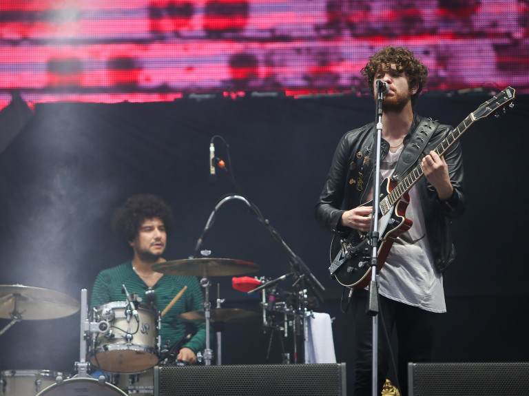 Show da banda the kooks no Lollapalooza, em 2015