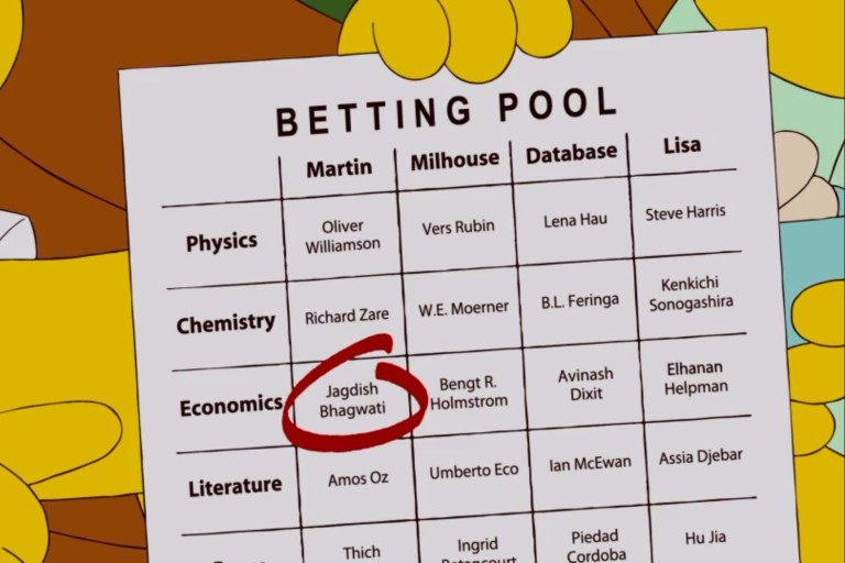 Episódio de 2010 de "Os Simpsons" previu o vencedor do Prêmio Nobel de Econonia
