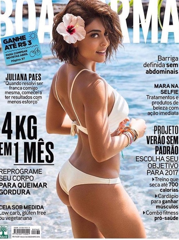 Juliana Paes na capa da 'Boa Forma'