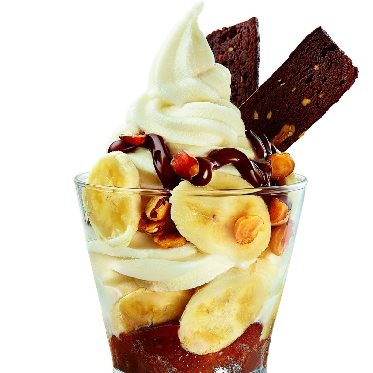Frozen iogurte de Nutella com banana do restaurante America *** ****