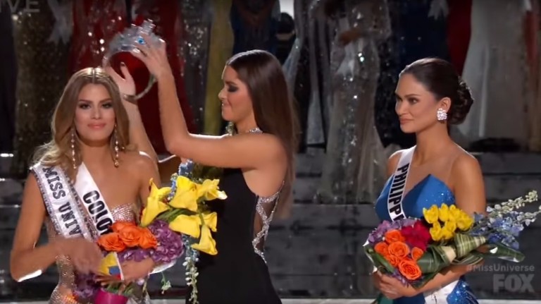 O anúncio equivocado da vencedora do 'Miss Universo'