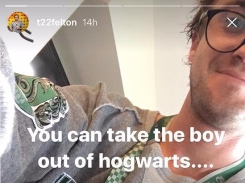 Tom Felton relembra época de 'Harry Potter' no Instagram
